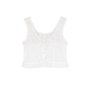 Doen Camille Top in Salt - Size Small